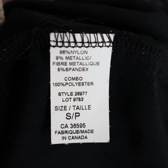 Sparkly Top - Sheer Hem - Black with Sparkle - NWT - Size S - Mandy Evans - Picture 11 of 12